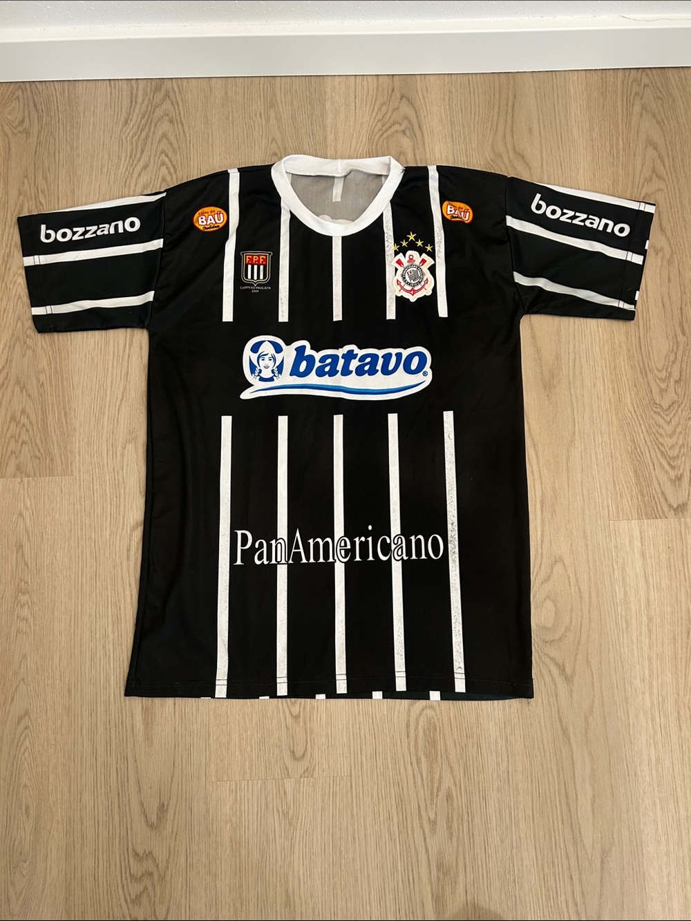 2009 Ronaldo Brazil SC Corinthians Paulista Black/White world cup Soccer Jersey